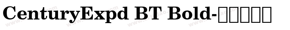 CenturyExpd BT Bold字体转换
